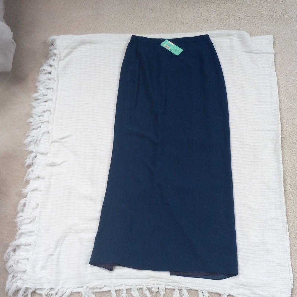 NWT Nordstrom navy skirt quiet luxury